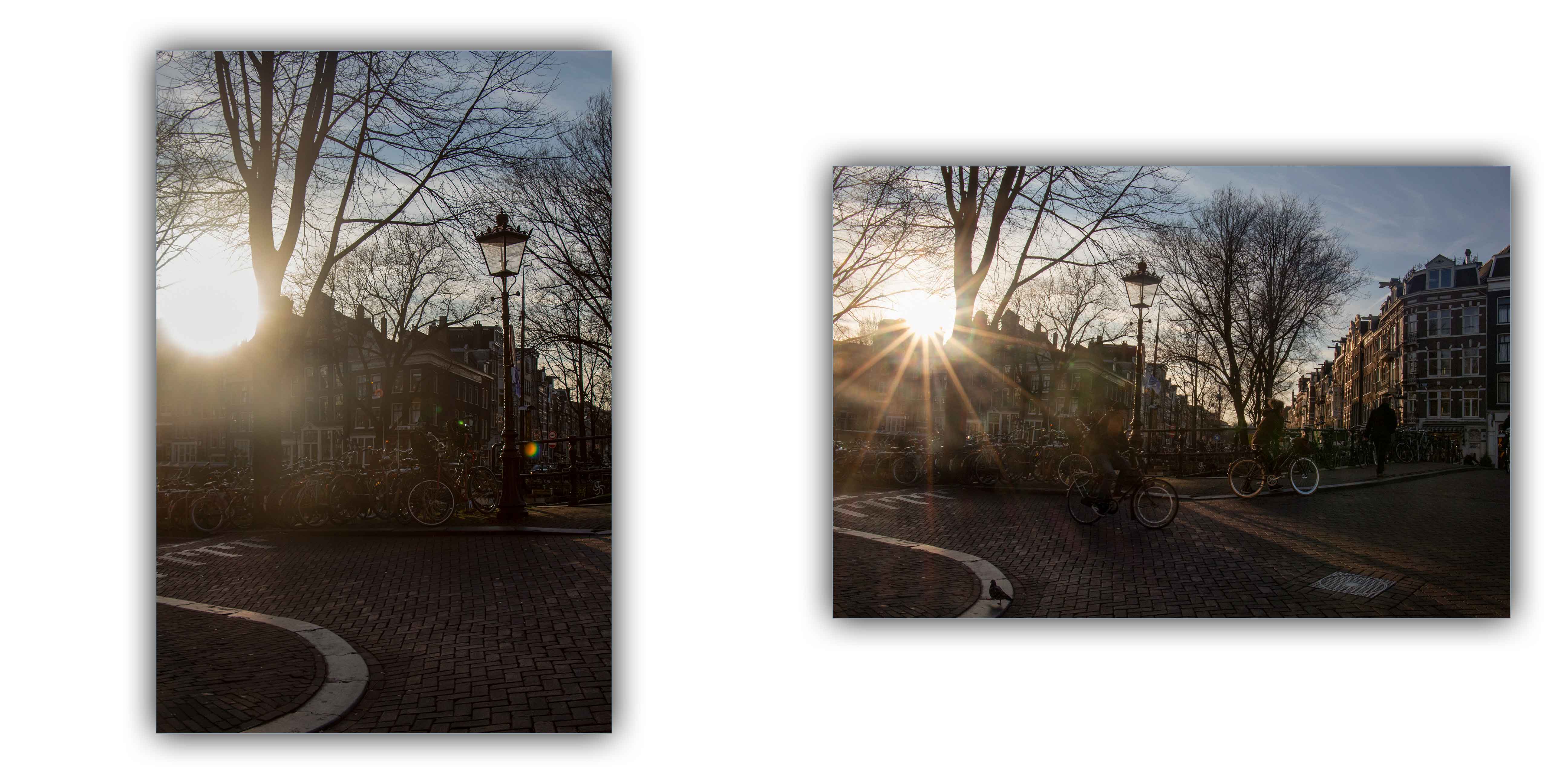 Amsterdam Straße mit Fahrrädern